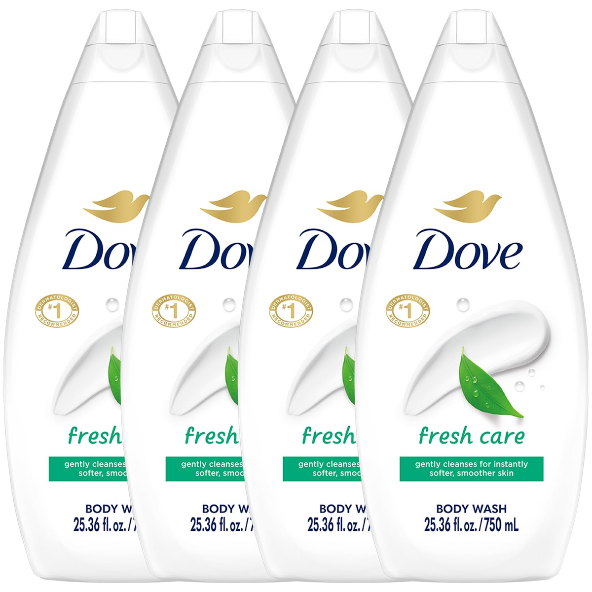 Dove_Fresh_Care_4Pack_square_1200 Dove Fresh Care Body Wash 4 Pack - Image 1